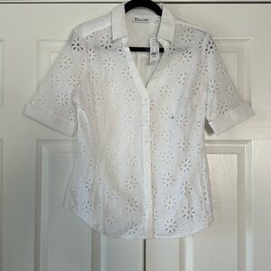 New York & Company Button Down Shirt Size Medium